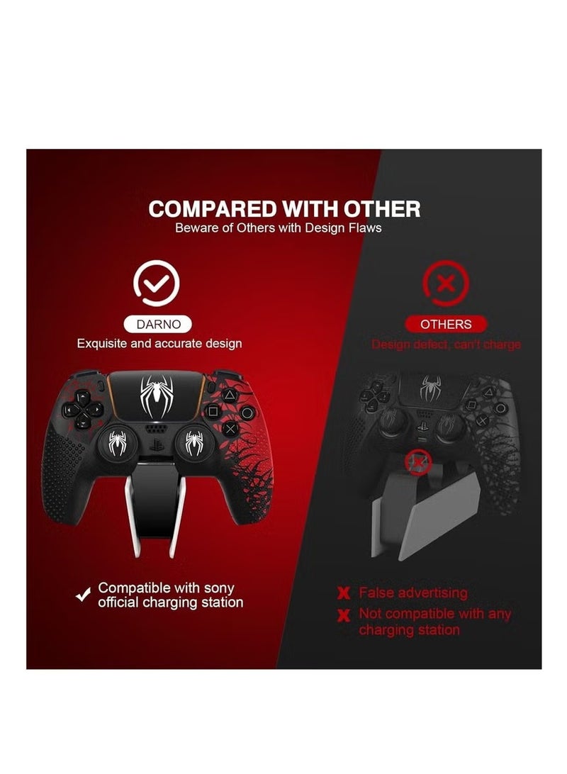 Upgrade Ps5 Controller Skin, Ps5 Controller Accessories, 6 Pcs Thumb Grip Gaps with Touch Pad Sticker, Soft Silicone Grip Cover for PlayStation 5 DualSense Control - Image 3